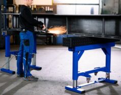 Cavalletti per officina meccanica regolabili altezza e ruote spostamento - attollo